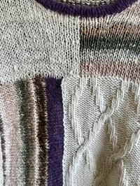 Image 2 of Purple Patchwork Sweater