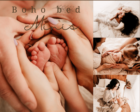 Image of Newborn Boho mini session DEPOSIT ONLY