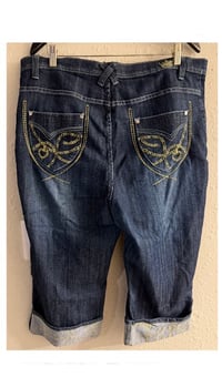 Image 9 of NWT Sz 18 Old Skool Denim Capri #898*1.9