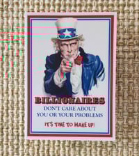 Billionaires Don't Care Sticker