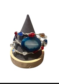 Image 1 of Set of 3 Wire Wrapped Bangles 