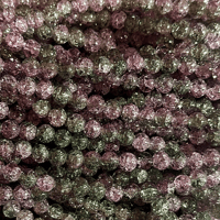 10mm Crackle Gray/Light Purple
