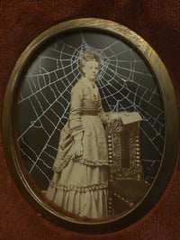 Image 5 of Reserved - SOLD- 3 Victorian photocards with preserved webs