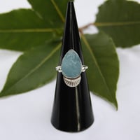 Image 2 of Rough Aquamarine Ring