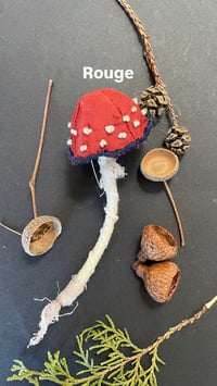 Image 4 of Red cap mushroom brooch 
