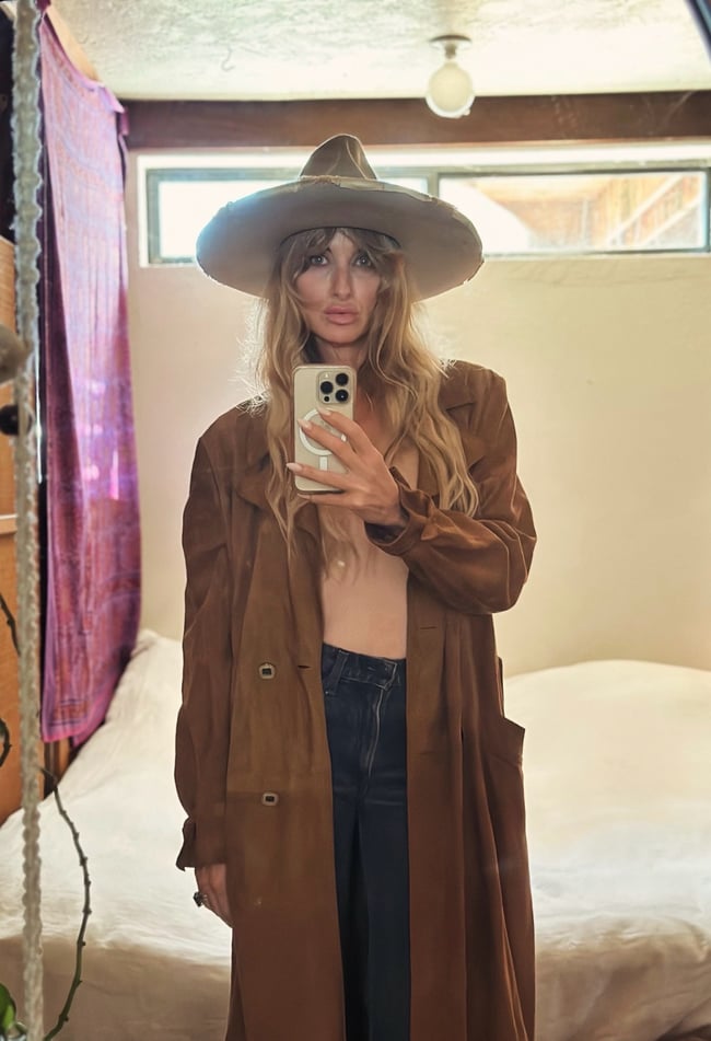 late 1960s softest suede belted trench coat jacket leather 