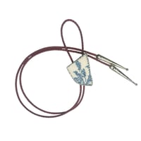 Image 1 of Flower Porcelain Bolo Tie 