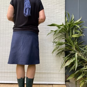 Image of Linea Skirt - Navy Blue Velveteen cord