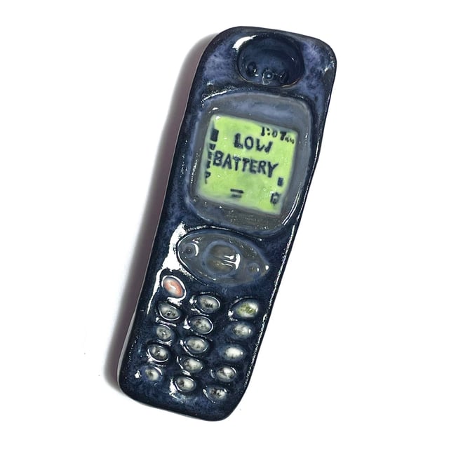 Low Battery Ceramic Phone Pipe