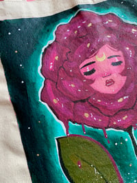 Image 2 of Nocturne hand painted tote bag 