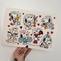 Image 2 of Pop Girl Snoopy A4 Print