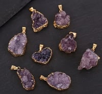 Amethyst pendant with necklace 