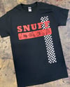 Snuff - Checkered Stripe T-Shirt (Black)