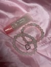 lipgloss and bracelet bundle