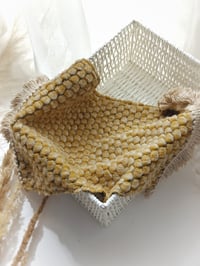 Image 5 of Newborn Photo Prop Set | Mini Rug | romper for Photoshoot | bear bonnet | heart | mustard