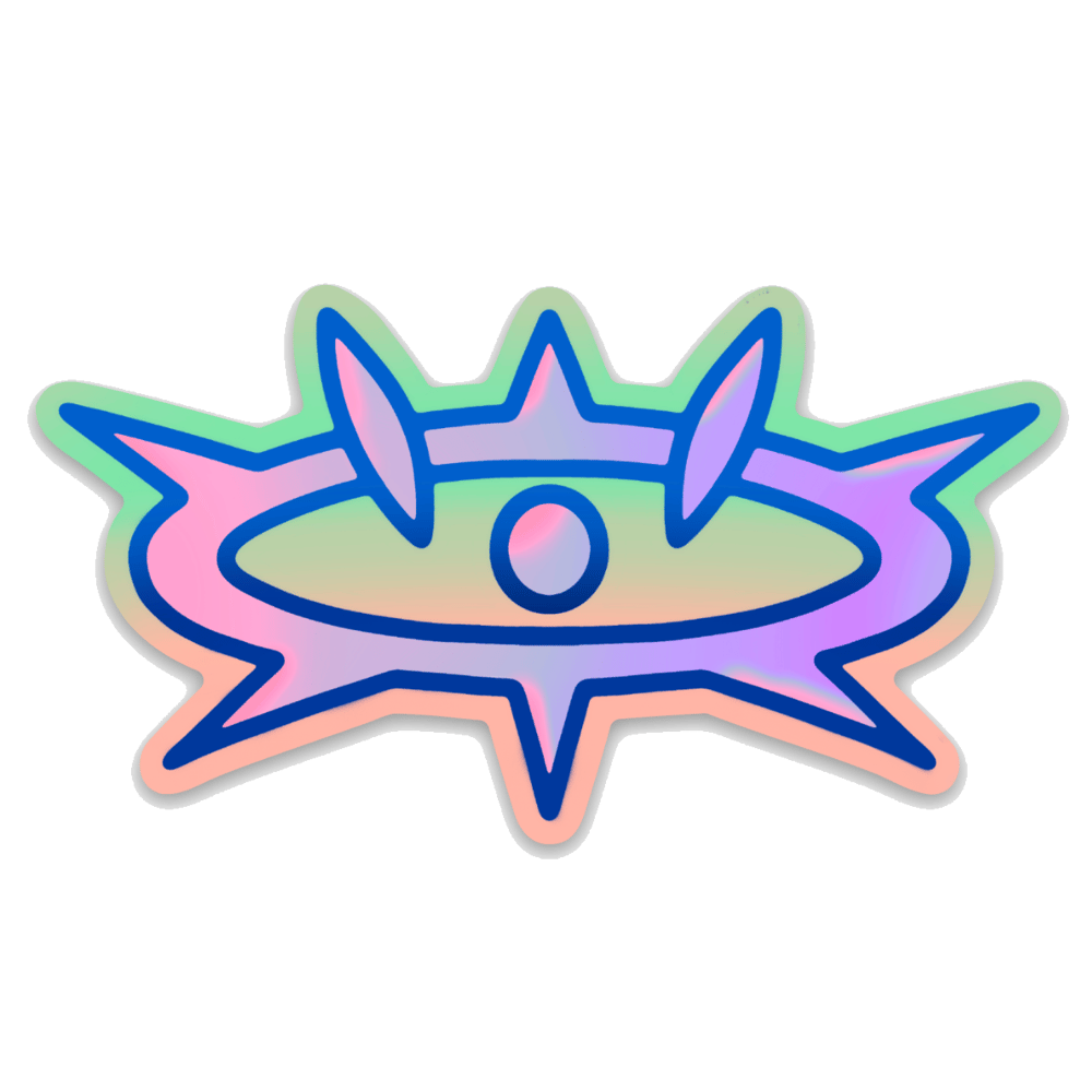 Image of “3 Eyes Halo” (Peach&Mint) Magnet