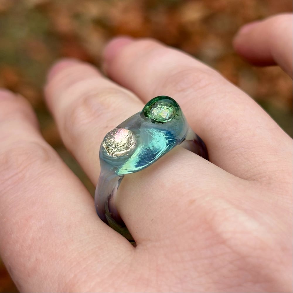 Image of tropical frog ring