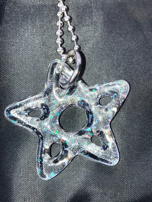 Image of chunky crushed opal lotus star 