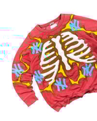 Image 2 of Re-worked 1 of 1 NY Exposed Ribcage Sweatshirt Size L