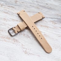 Image 3 of 18mm Chevre Strap In Natural
