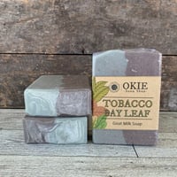 Image 1 of Tobacco and Bay Leaf Goat Milk Soap