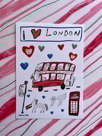 Image 1 of I ❤️ London sticker sheet salad days exclusive 