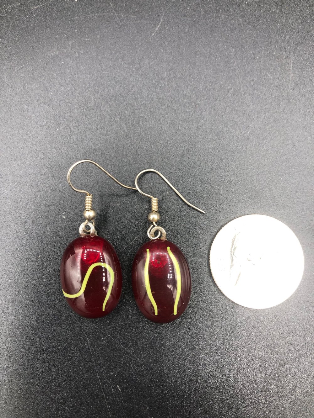 Image of Soft glass fused earrings 001