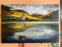 Image 3 of Kilchurn Castle, Acrylic Paint on Canvas 