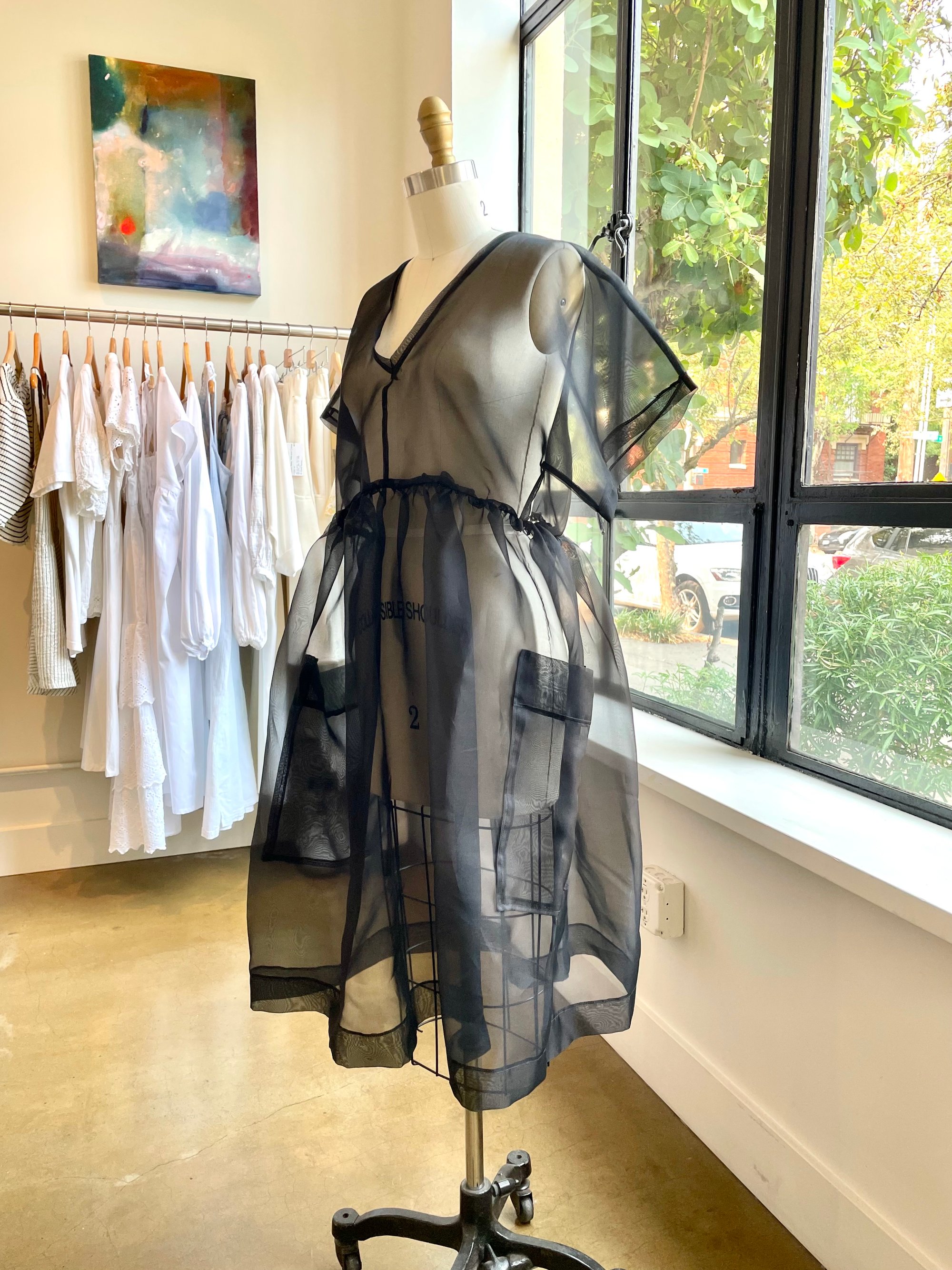 Holly Stalder Black Silk Organza Cloud Dress | Holly Stalder Holly Stalder Black Silk Organza Cloud Dress | Holly Stalder
