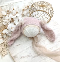 Image 4 of Newborn set for photoshoot | bunny | dusty pink | girls photo props