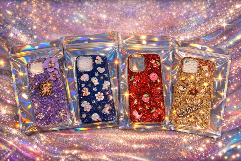 Image of ✨Blessed & Bedazzled Custom Phone Case