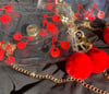 Cherry Bomb Bag W/cherry lipgloss keychain