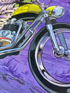 Graveyard Wheelie - original painting. 