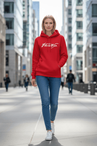 Image 2 of FlossdVip Apparel Red / White Hoodie 