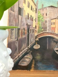 Image 4 of Huile sur panneau - Venise