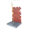 1 Way 2 Hell - Black Brick Wall Incense Holder