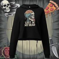 Image 2 of Lost In My Head Women's Cropped Hoodie