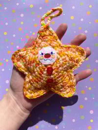 Image 2 of Crochet Clown Ornament 