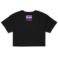 Image 4 of Ladies Spiritual Baddie Crop Top (💜Purp Logo)