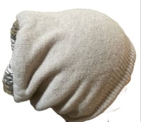 Image of Unique Cream and Beige Pattern Revesible Hat