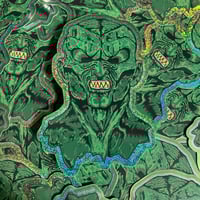 Image 1 of “The Haunted Latex Face” Die-cut Sticker