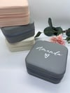 Small Personalised Bridesmaid Gift Jewellery Box with name 