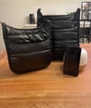 Zipper crossbody Sheen Quilted- Large 