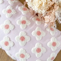 Image 2 of Pink Daisy Cushion Cover  / PRE ORDER ITEM / ALLOW 2-3 weeks Delivery 