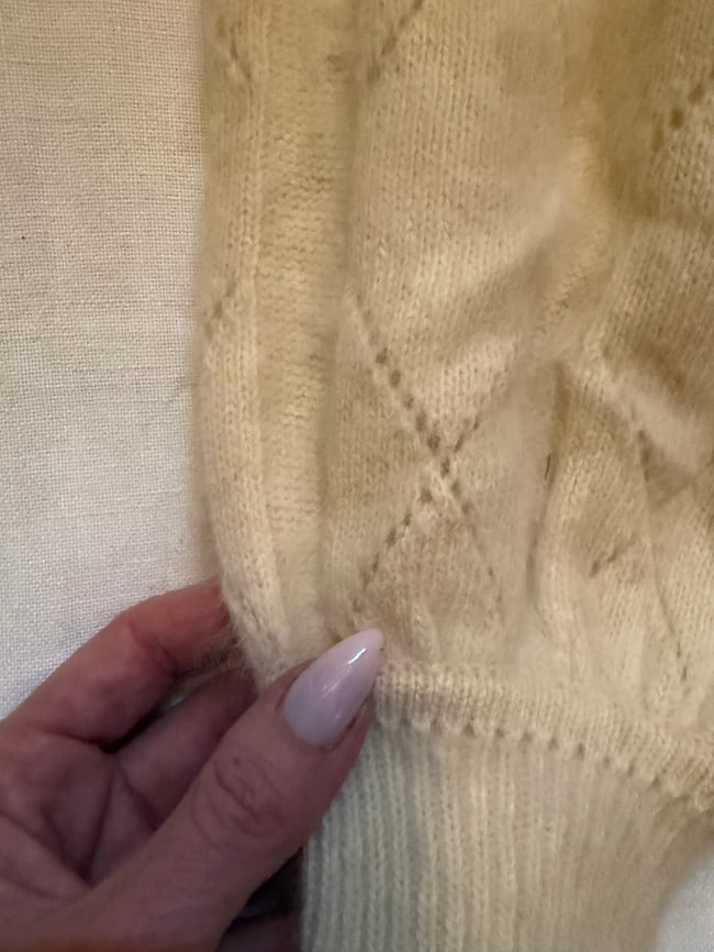 1960s white angora mini knit dress jane birkin poet sleeve 