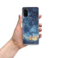 Image 14 of Celestial Constellation Night Sky Stars and Clouds Painting Clear Case for Samsung®