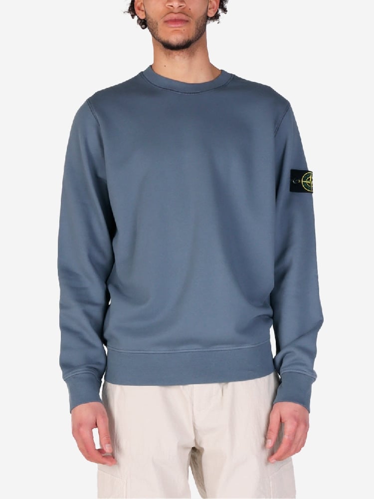 Image of STONE ISLAND 6100044 ORGANIC COTTON FLEECE AVIO