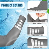 Image 5 of UV Ray Protective Arm Sleeve [2 Pairs]