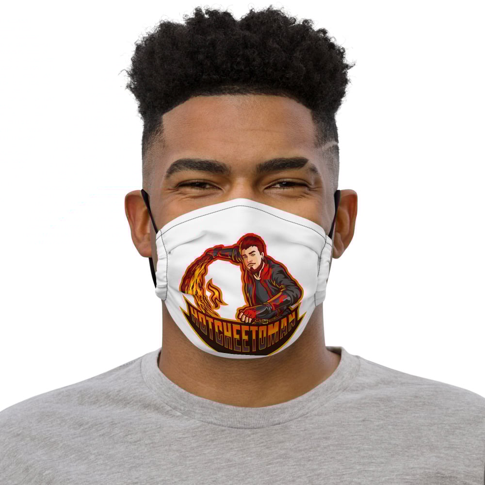 Image of HotCheetoMan's face mask