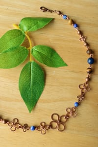 Image 4 of Copper Clover + Crystal Necklace